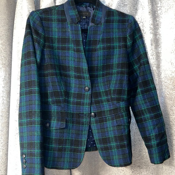 Talbots window pane wool blazer - Picture 1 of 4